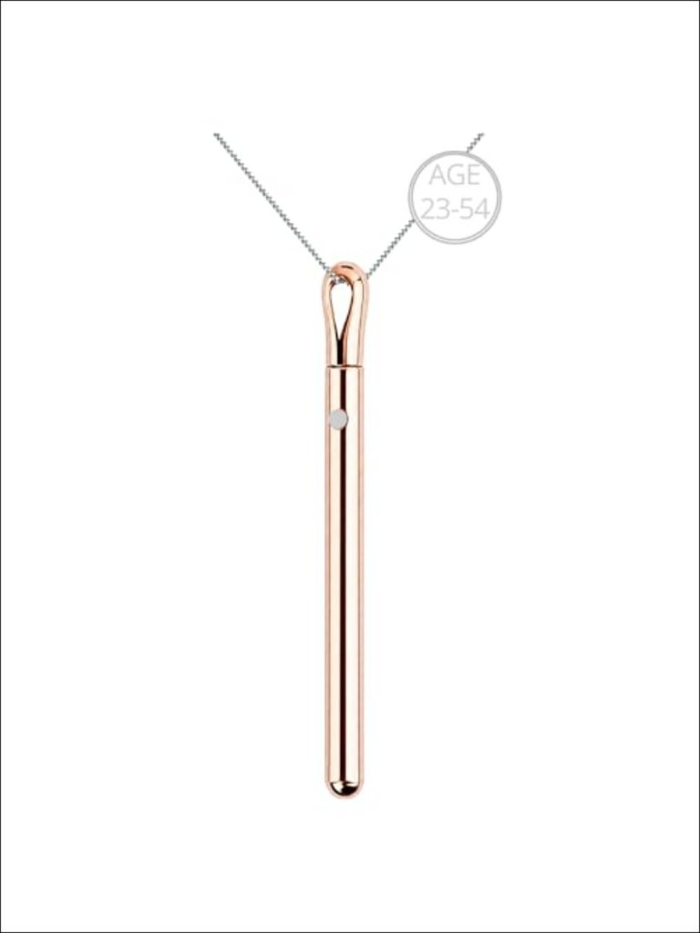 Women's Rose Gold Necklace 23.6" Stainless Steel Pendant